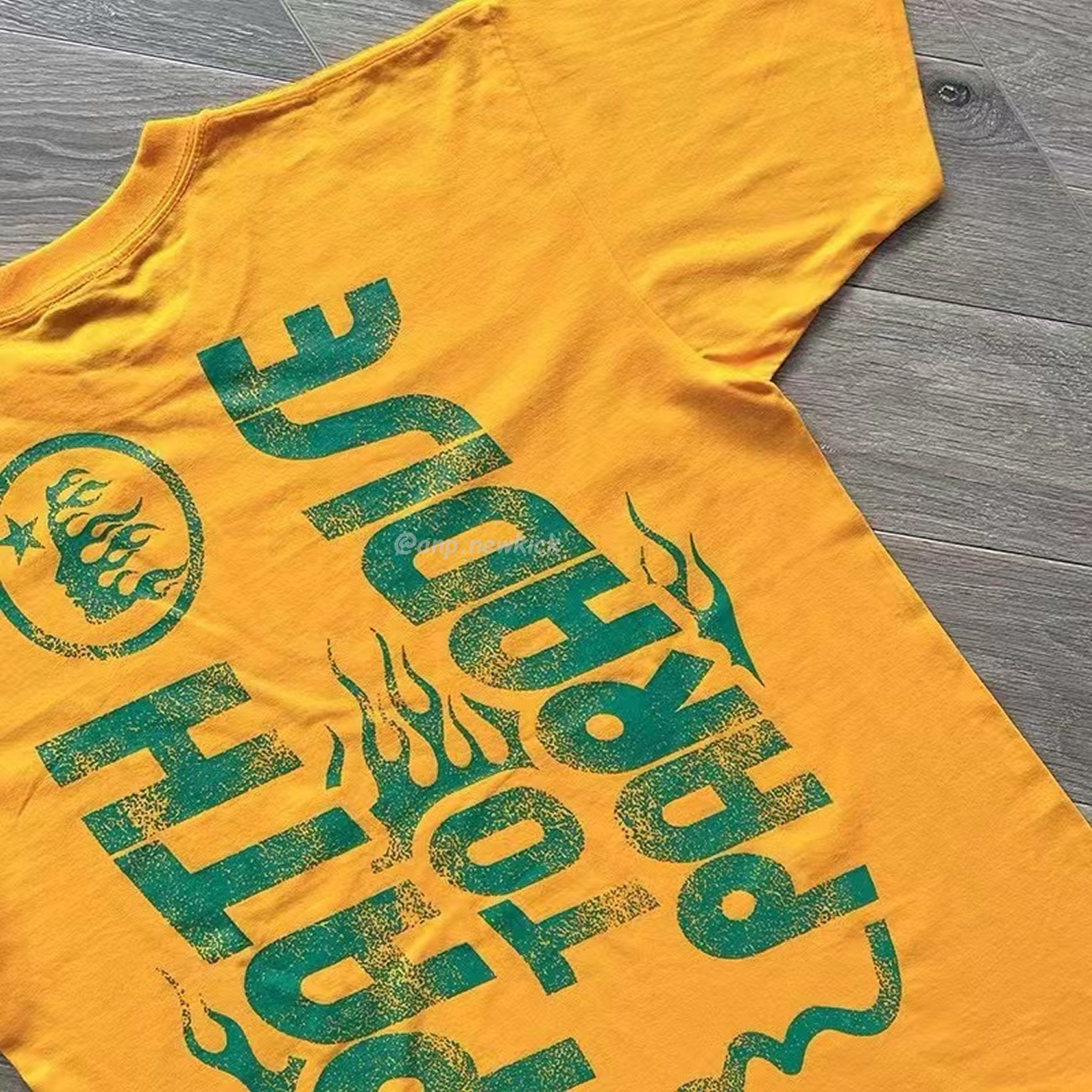 Hellstar Jesus Emblem Yellow T Shirt (8) - www.newkick.org